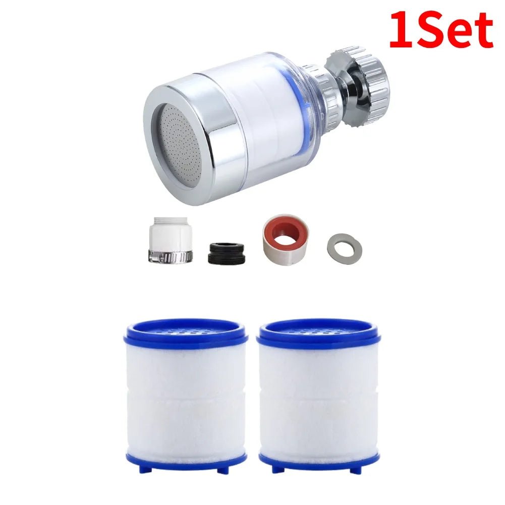 1 - 5Set Faucet Water Filter Element Remove Chlorine Heavy Metals Filtered Showers Head Bath Filtration Purifier Soften Hard Water - Firu Total Sales