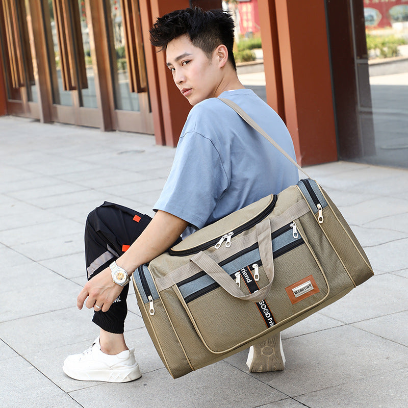 Travel Bag Large Capacity Handbag Portable Outdoor Carry Luggage Convenient Practical Male's Weekend Duffle Bags Random Letters