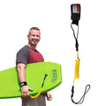 1Pcs New Hot Surf Leash Safety Hand Rope Hook and Single - Wrap Strap Coiled Bodyboarding Leash Suitable for Small to Medium Waves - Firu Total Sales