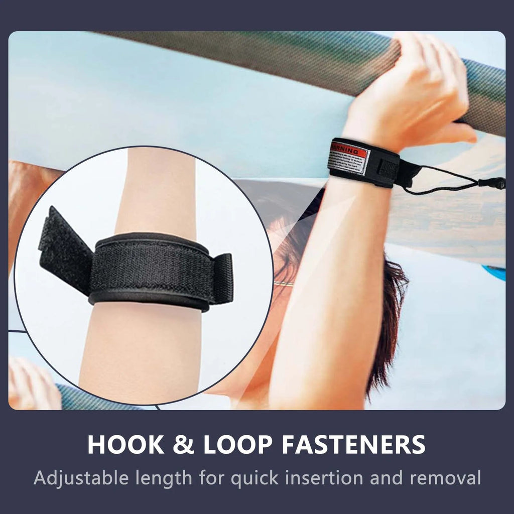 1Pcs New Hot Surf Leash Safety Hand Rope Hook and Single - Wrap Strap Coiled Bodyboarding Leash Suitable for Small to Medium Waves - Firu Total Sales