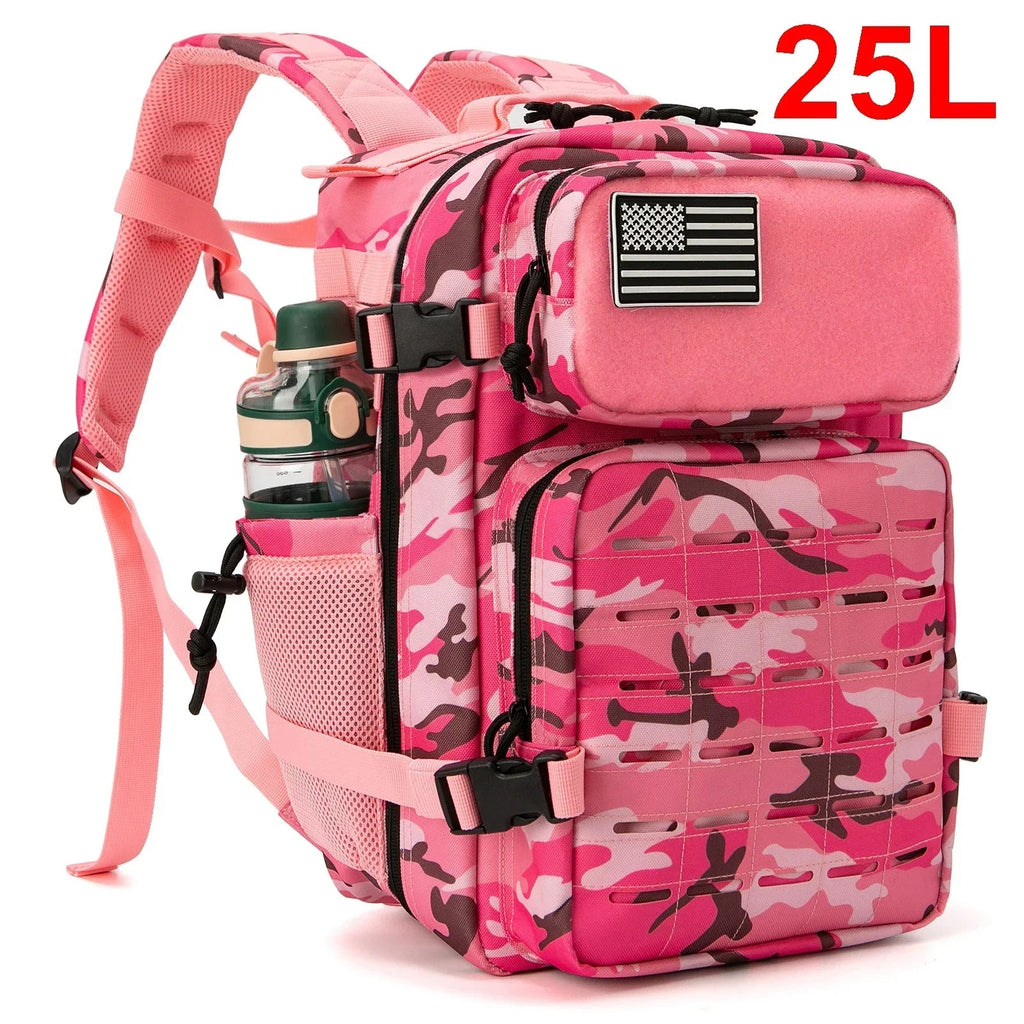 25L/45L Men's and Women's Tactical Backpacks , Outdoor Activities, Small School Backpacks with Water Bottle Holder - Firu Total Sales