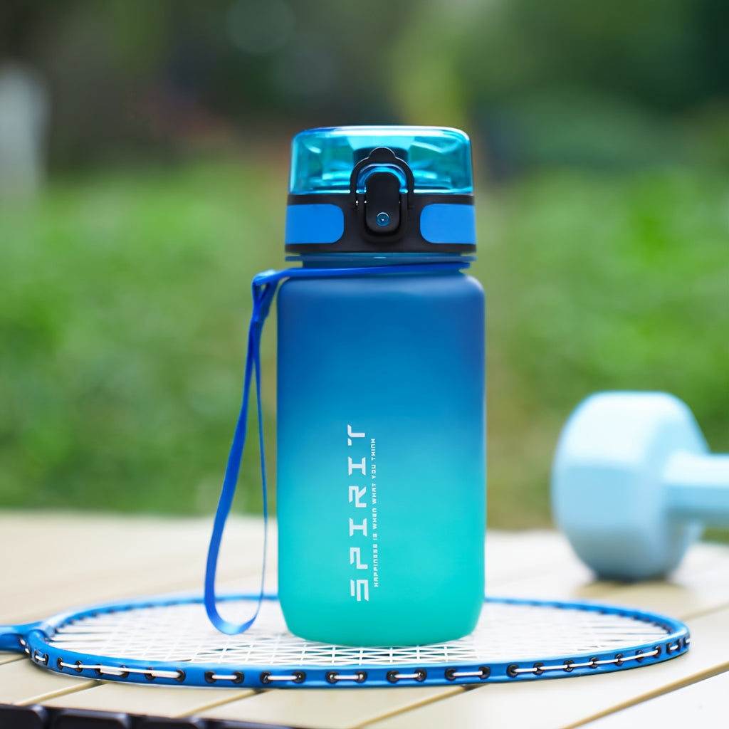 500ml/650ml Gradient Sports Water Bottle with Time Marker - Leak-Proof, Durable PC Material for Cycling, Running & Fitness