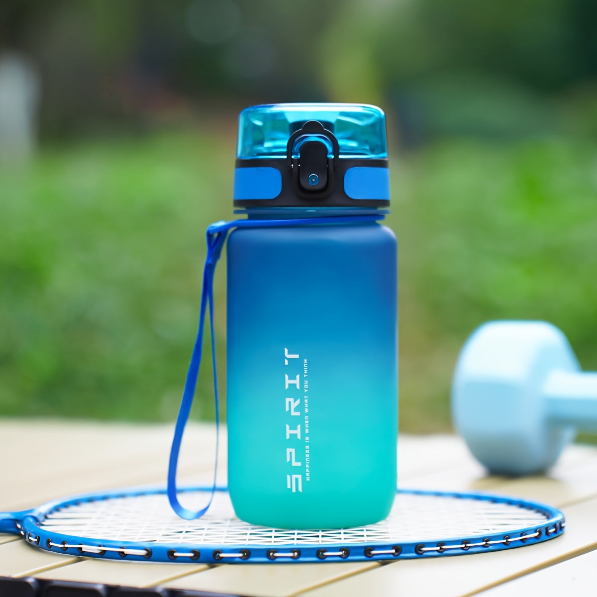 500ml/650ml Gradient Sports Water Bottle with Time Marker - Leak-Proof, Durable PC Material for Cycling, Running & Fitness