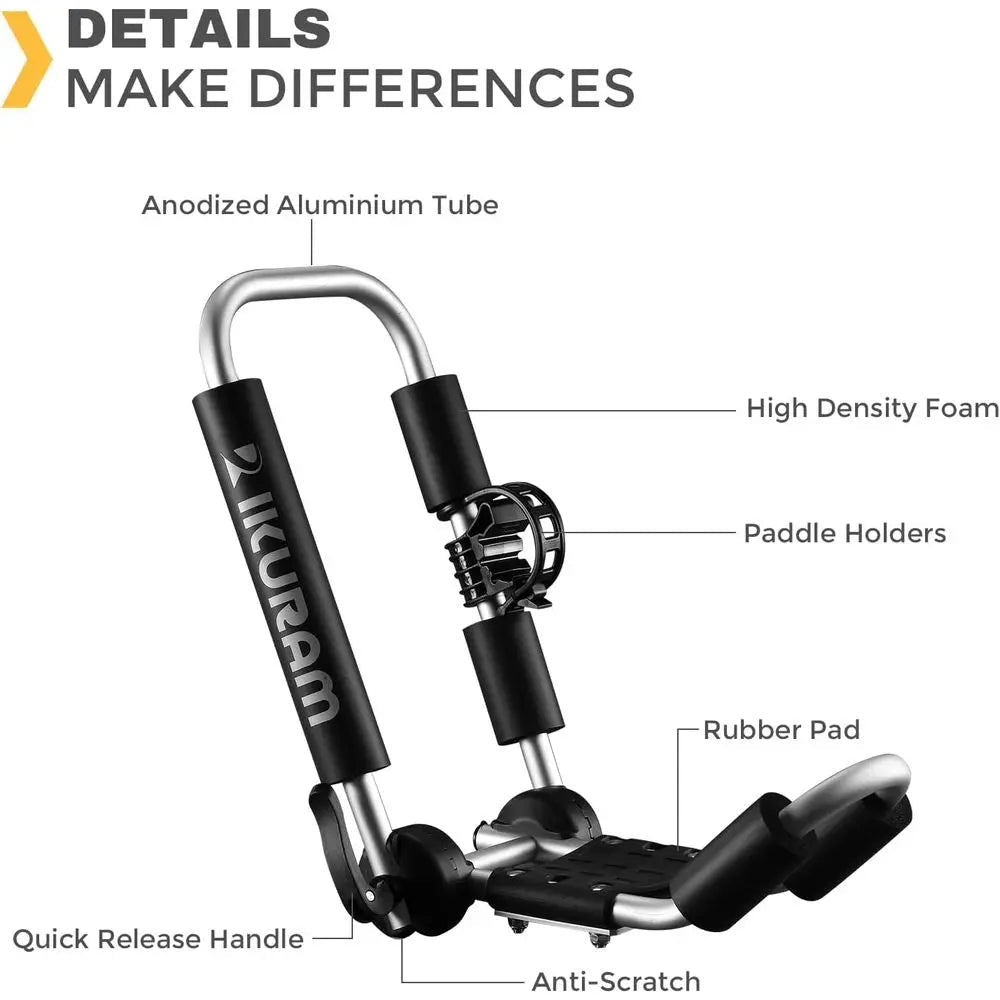 3 - in - 1 Multifunction Rooftop Mount for Canoe, SUP, and Surfboard on Vehicles - Firu Total Sales