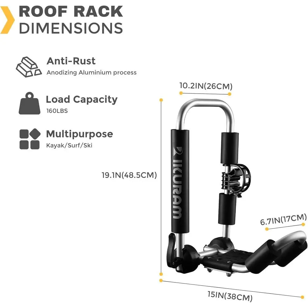 3 - in - 1 Multifunction Rooftop Mount for Canoe, SUP, and Surfboard on Vehicles - Firu Total Sales