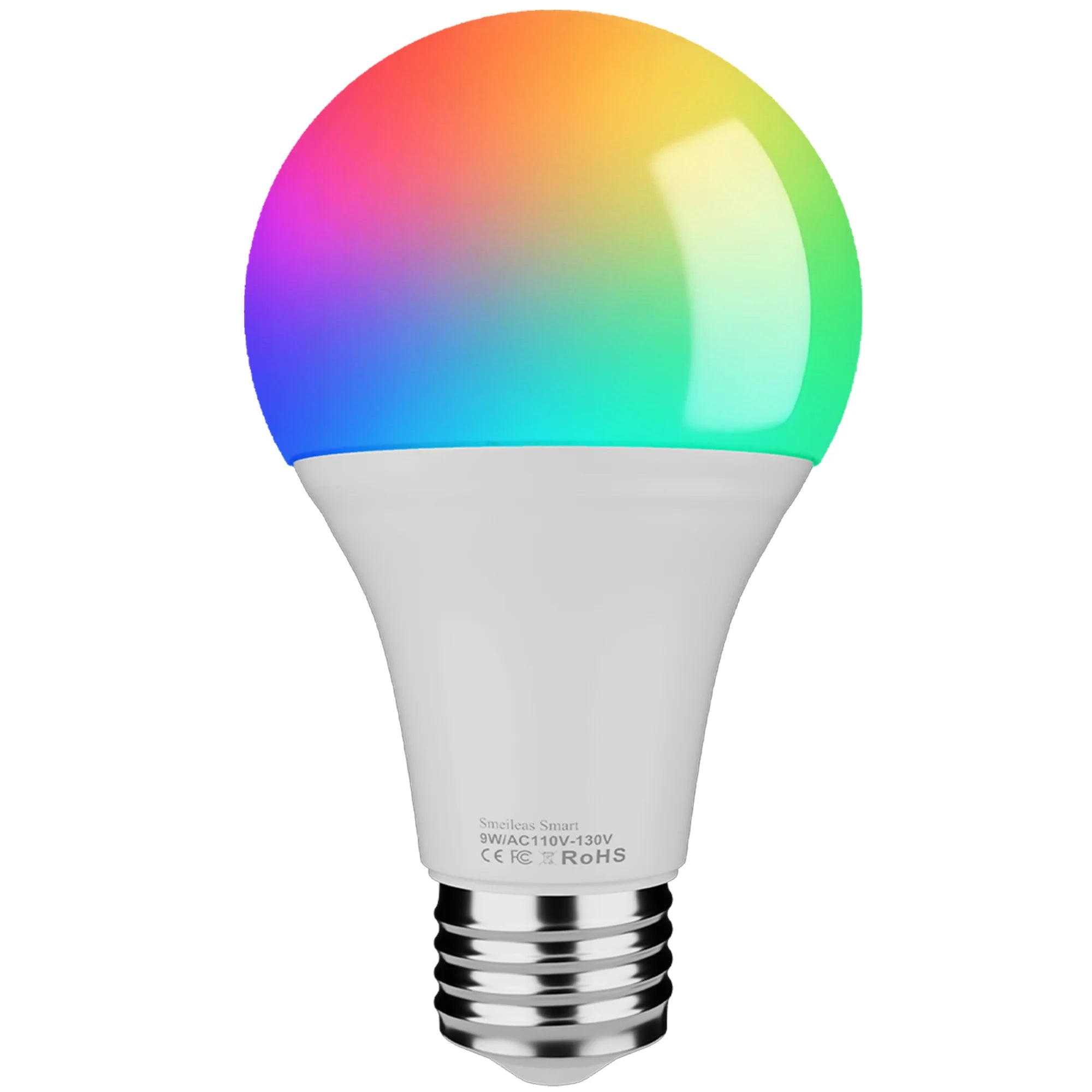 4pcs, RGBCW Smart Bulbs, Color Changing Dimmable LED Lights, Music Sync & App Control for Home Bedroom - Firu Total Sales