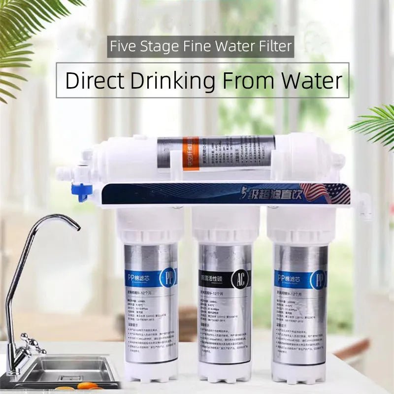 5 Stages Water Purifier Filter Household Kitchen Ultrafiltration Water Purifier Filter Water Purification System With Tap filter - Firu Total Sales