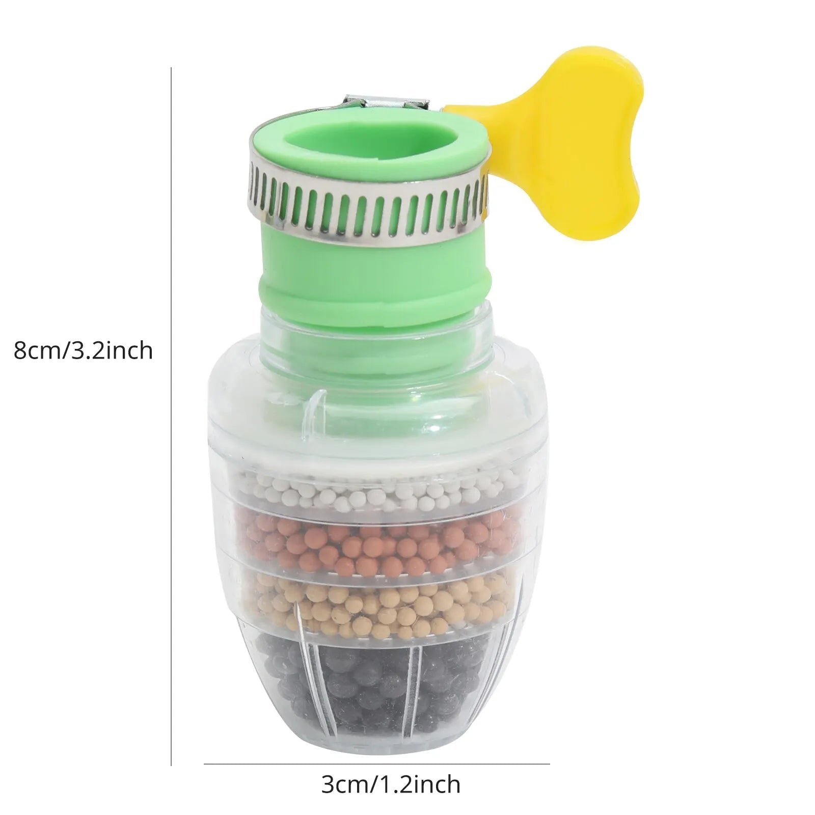 6 Layers Water Filter Tap Purifier Medical Stone Coconut Charcoal Nozzle For Faucet Kitchen Accessories Household Water Filter - Firu Total Sales