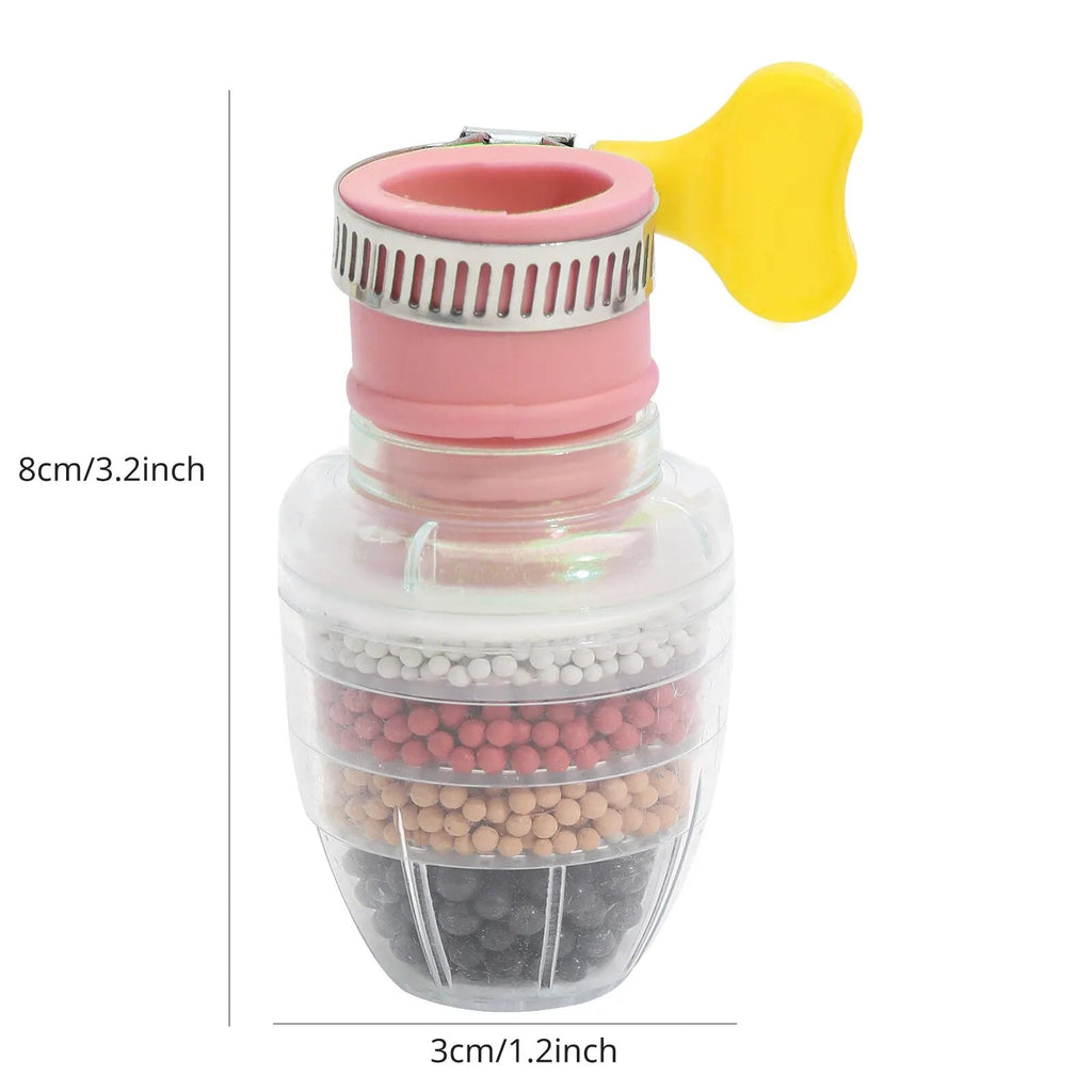 6 Layers Water Filter Tap Purifier Medical Stone Coconut Charcoal Nozzle For Faucet Kitchen Accessories Household Water Filter - Firu Total Sales