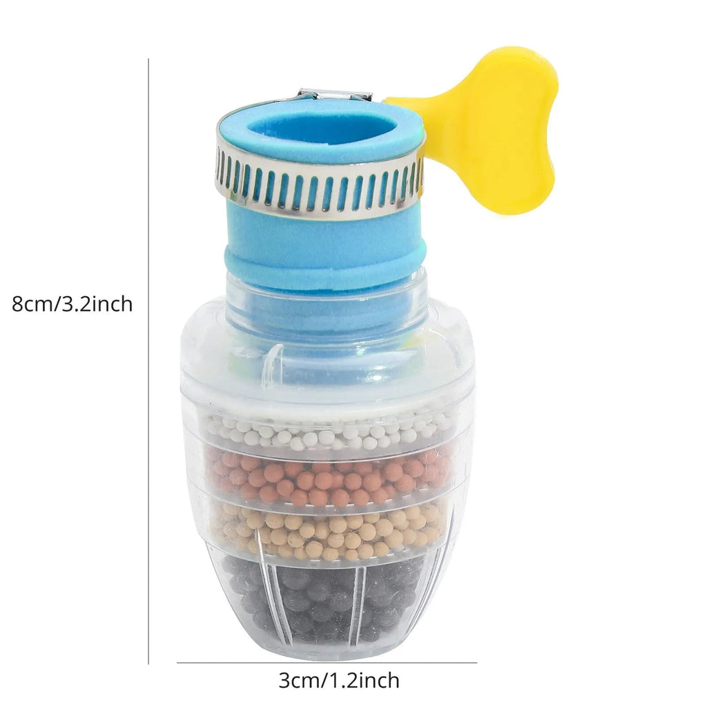 6 Layers Water Filter Tap Purifier Medical Stone Coconut Charcoal Nozzle For Faucet Kitchen Accessories Household Water Filter - Firu Total Sales