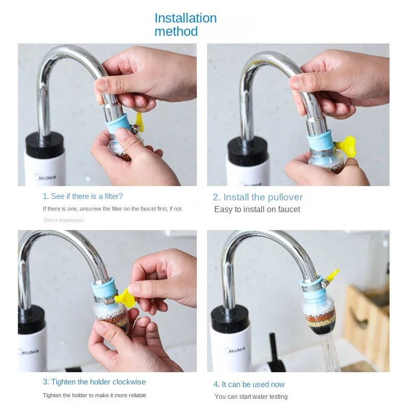 6 Layers Water Filter Tap Purifier Medical Stone Coconut Charcoal Nozzle For Faucet Kitchen Accessories Household Water Filter - Firu Total Sales