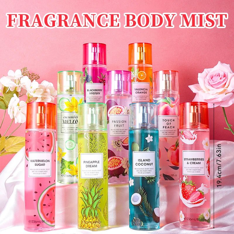 8 Fl.oz/236ml Hair & Body Mist for Women, Floral Fragrance Mist, Fresh Body Spray, Long - Lasting Perfume, Perfect for Daily Use - Firu Total Sales