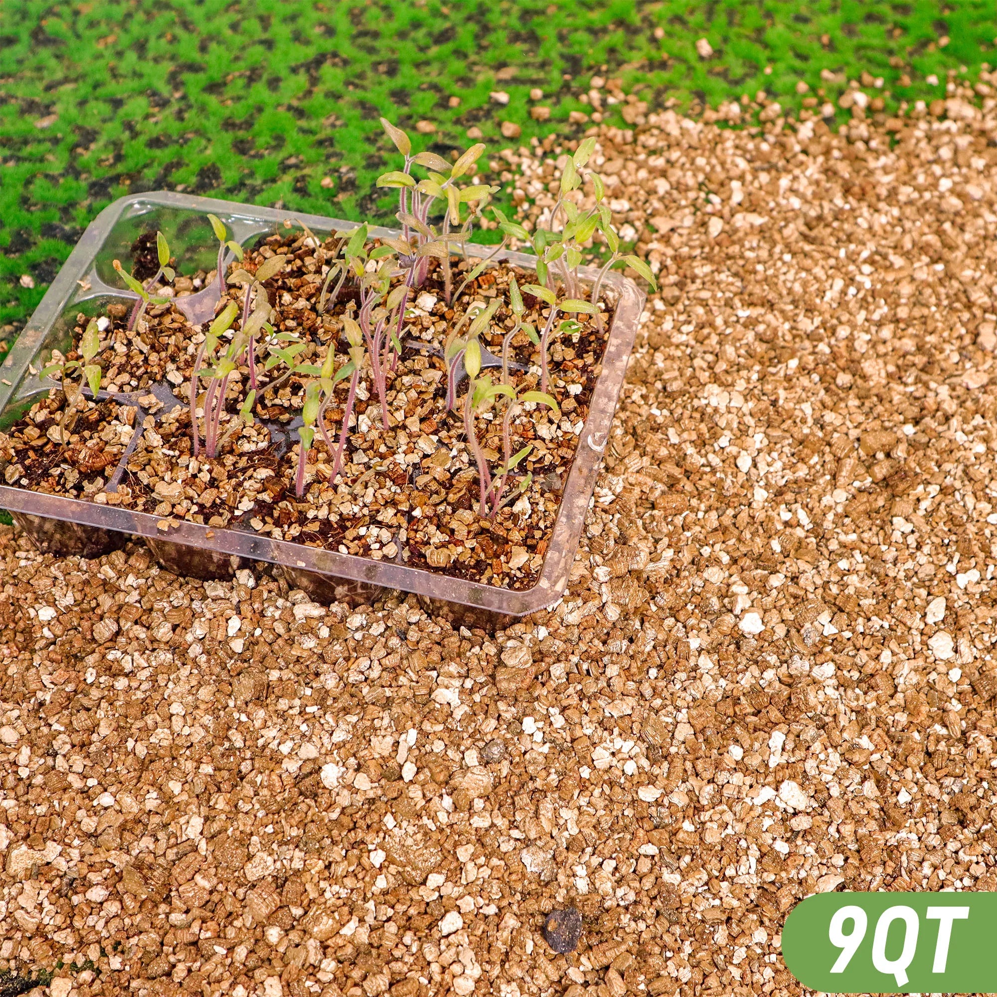 9QT Horticultural Vermiculite, Coarse Vermiculite Grade for Potted Plants & Gardening