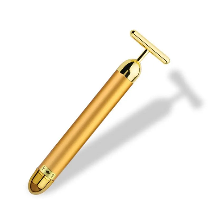 Rodillo Masajeador Facial 24K Oro CAMMUO | Antiarrugas | Lifting | Elimina Bolsas Ojos | Portátil - Firu Total Sales