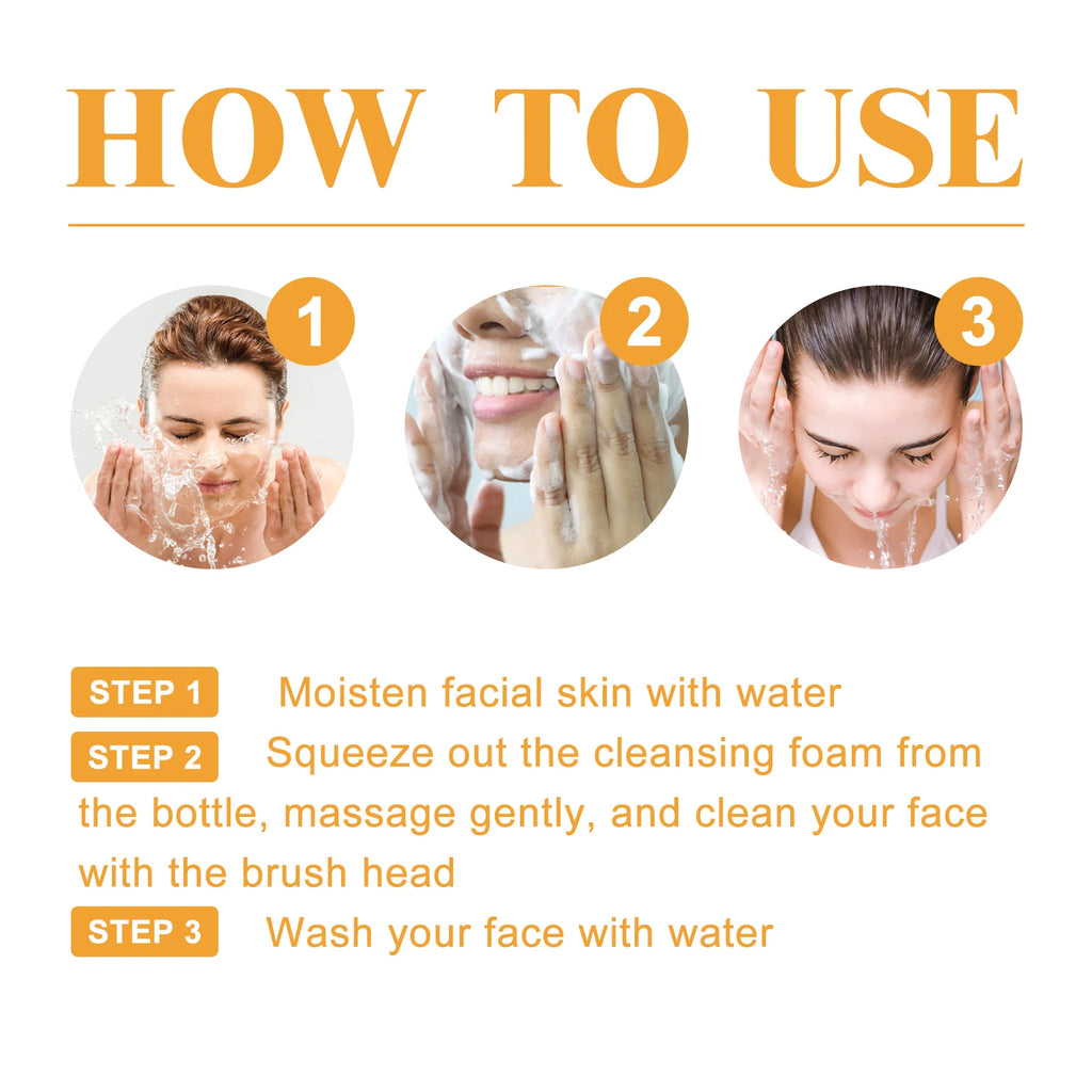 Turmeric Cleansing Milk Blackhead Keratin Remove Oil Control Shrink Pores Reduce Acne Scars Hydrate Moisturize Facial Cleanser