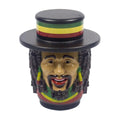 1.5" Tobacco Herb Grinder Spice Herbal 4 PC Smoke Crusher 3D Rasta Man with Hat