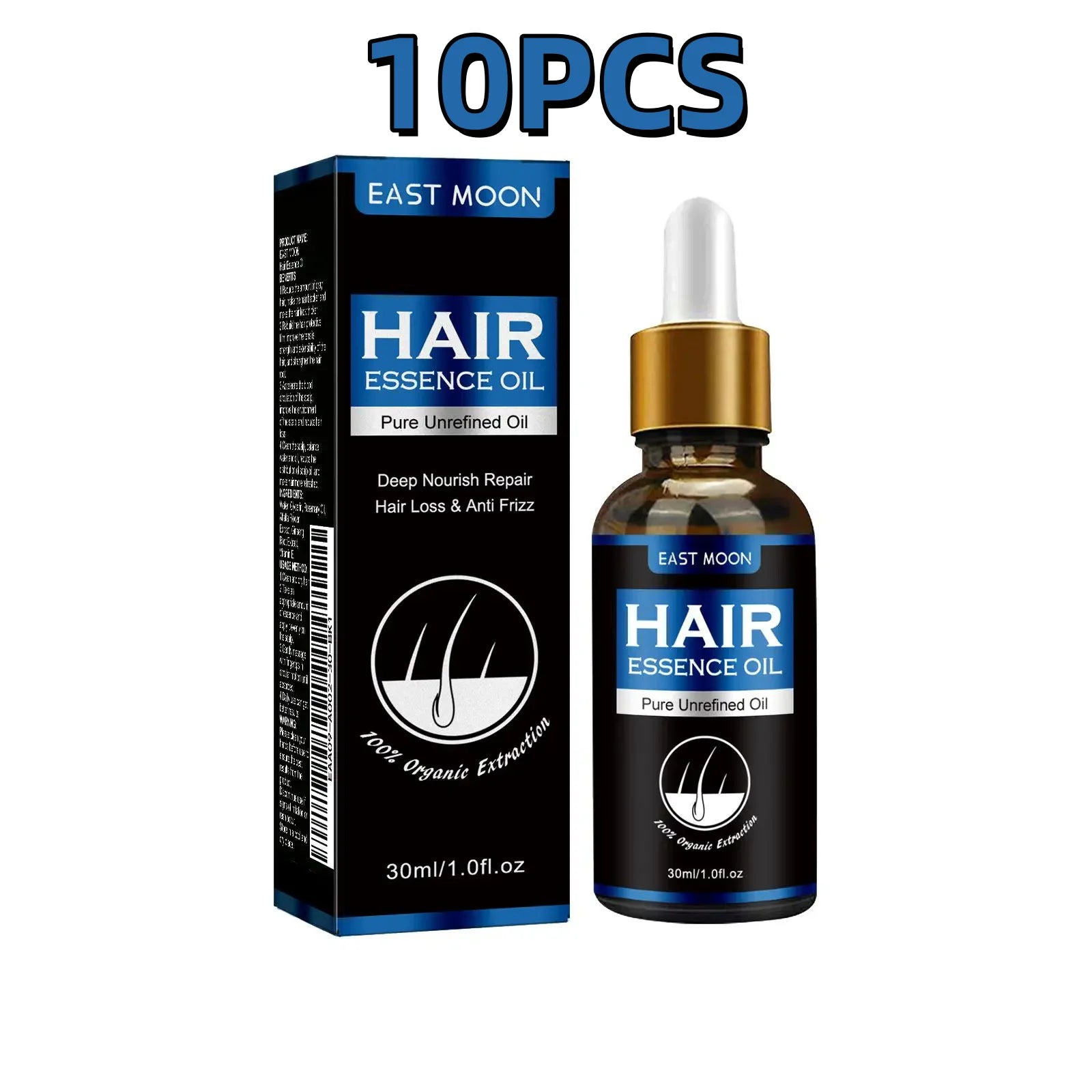East Moon 30ml Men Hair Essence Strengthens Hair Roots Nourishes Moisturizes Scalp Fast-Absorbing, Promotes Thicker