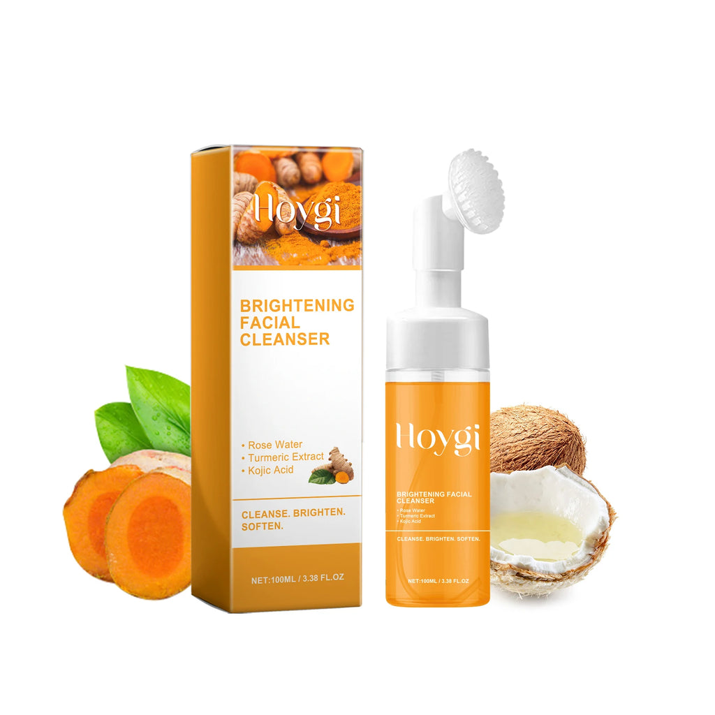 Turmeric Cleansing Milk Blackhead Keratin Remove Oil Control Shrink Pores Reduce Acne Scars Hydrate Moisturize Facial Cleanser