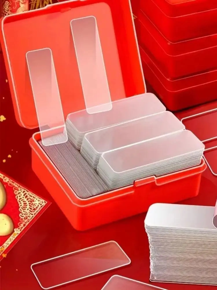2 Boxes/120 Pieces of Transparent Double-sided Tape, Reusable Without Residue, Suitable for Walls, Posters, Handicrafts