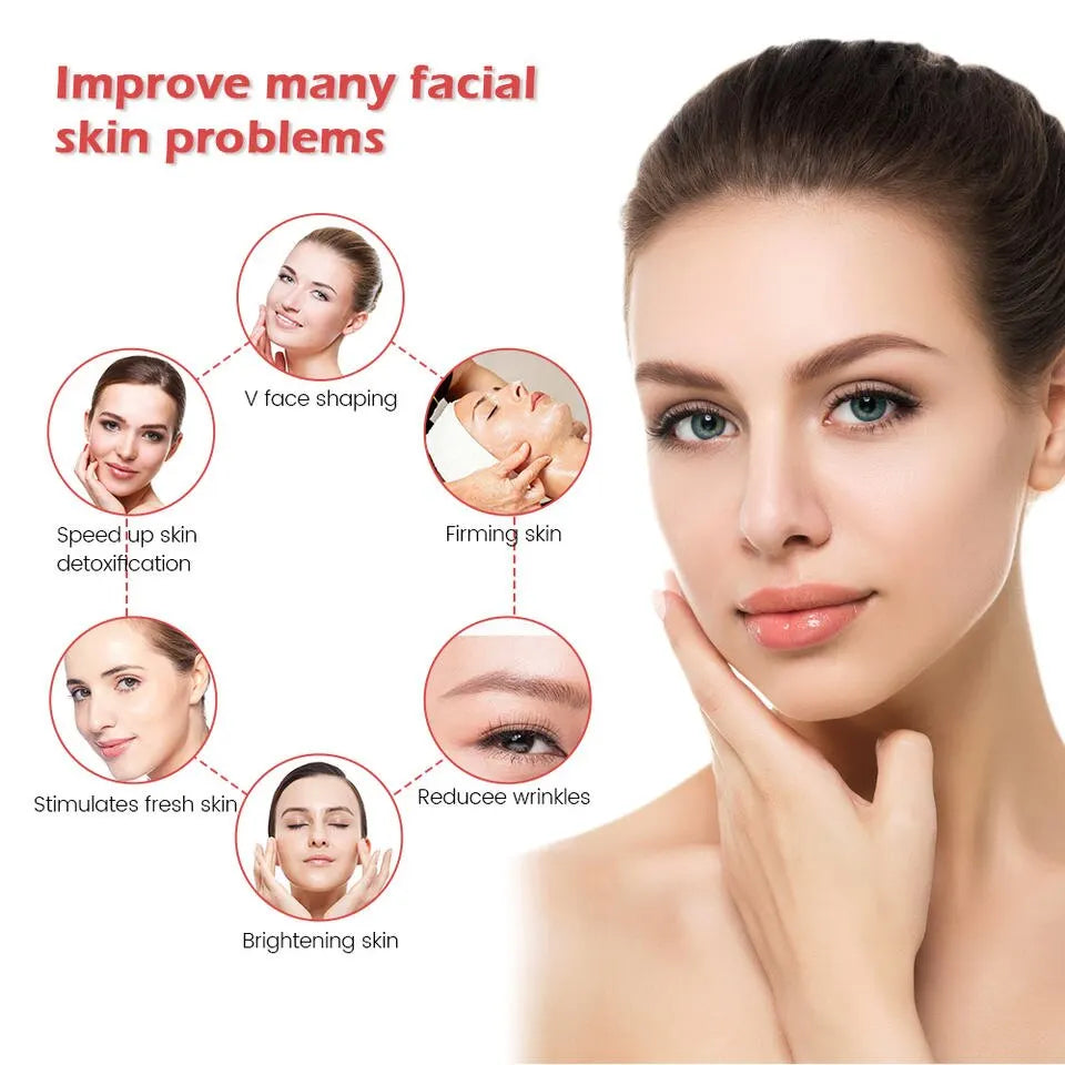 Rodillo Masajeador Facial 24K Oro CAMMUO | Antiarrugas | Lifting | Elimina Bolsas Ojos | Portátil - Firu Total Sales