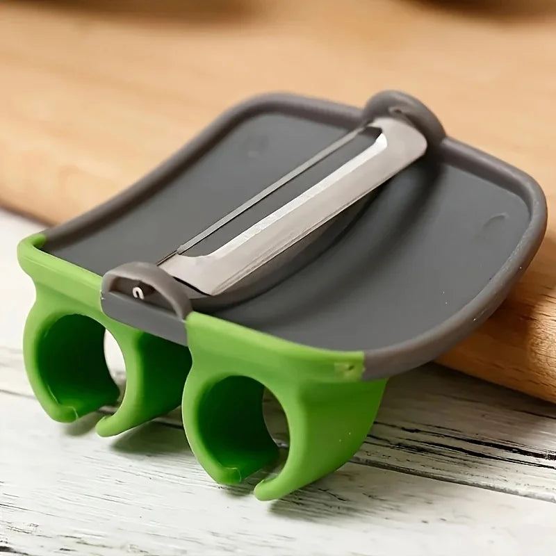 1/2 Easy and Convenient Black Green Peeler, Sharp Blade, Non Slip Grip, Suitable for Kitchen and Camping