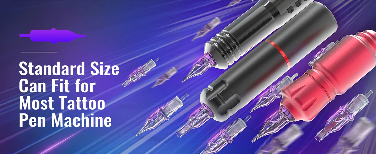 50/20PCS MIX Disposable Purple Tattoo Cartridges Needle RM / RL/ M1/ RS Needle Tattoo Needle For Tattoo Machine
