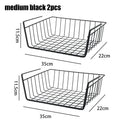 Multipurpose Closet Storage Basket Hanging Basket Organizer Metal Hanging Basket for Kitchen Cabinets and Desks