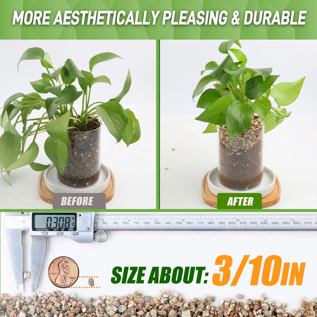 9QT Horticultural Vermiculite, Coarse Vermiculite Grade for Potted Plants & Gardening