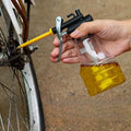 High-Pressure Oil Filler Bottle – Transparent with Copper Nozzle for Precision Lubrication