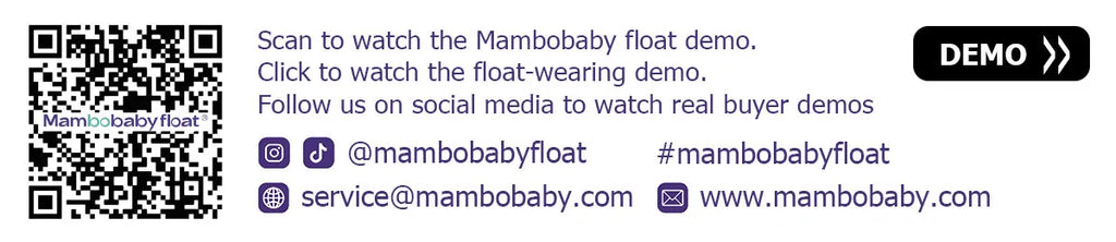 Mambobaby Float No-Slip Safe Harness ST-Cup Cake B503-150-W-Z  Safe Core No Inflation No Leaks Baby Swim Ring Toddler Pool Float