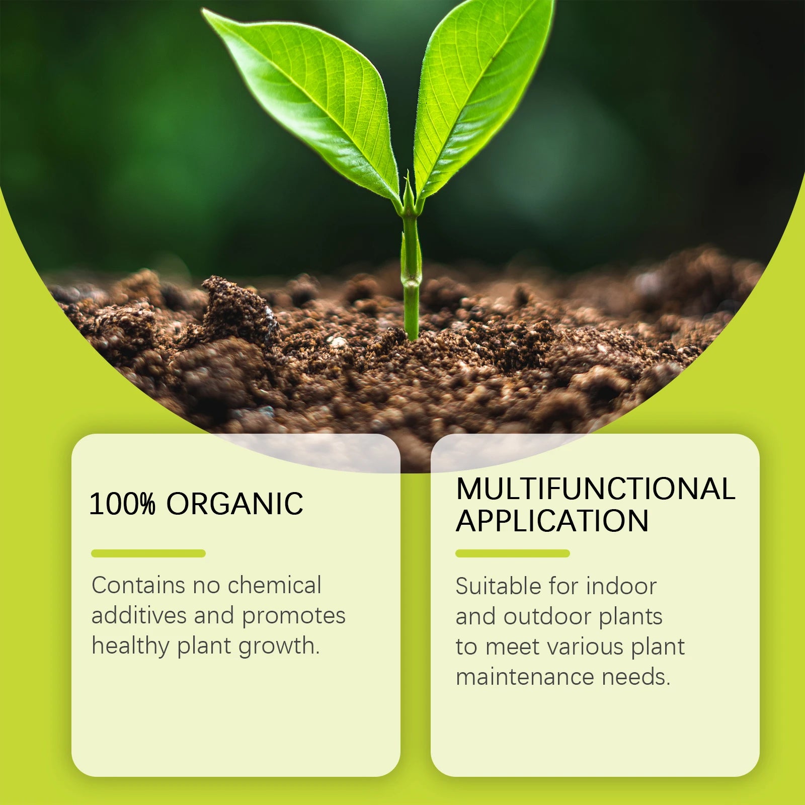 100ML Organic Plant Growth Liquid Solution Boosts Root Growth Enhance Nutrient-Rich Fertilizer for Potted Greens, Lawn & Flowers
