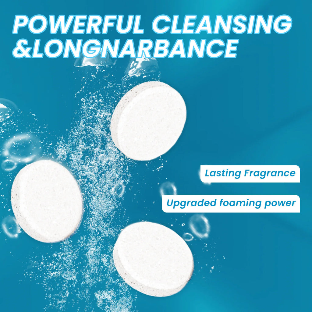 Jue-Fish 24pcs Sink Cleaning Tablet Drain Pipe Dredging Deodorant Toilet Refresh Clogging Removal Kitchen Sewer Cleaning Tablets
