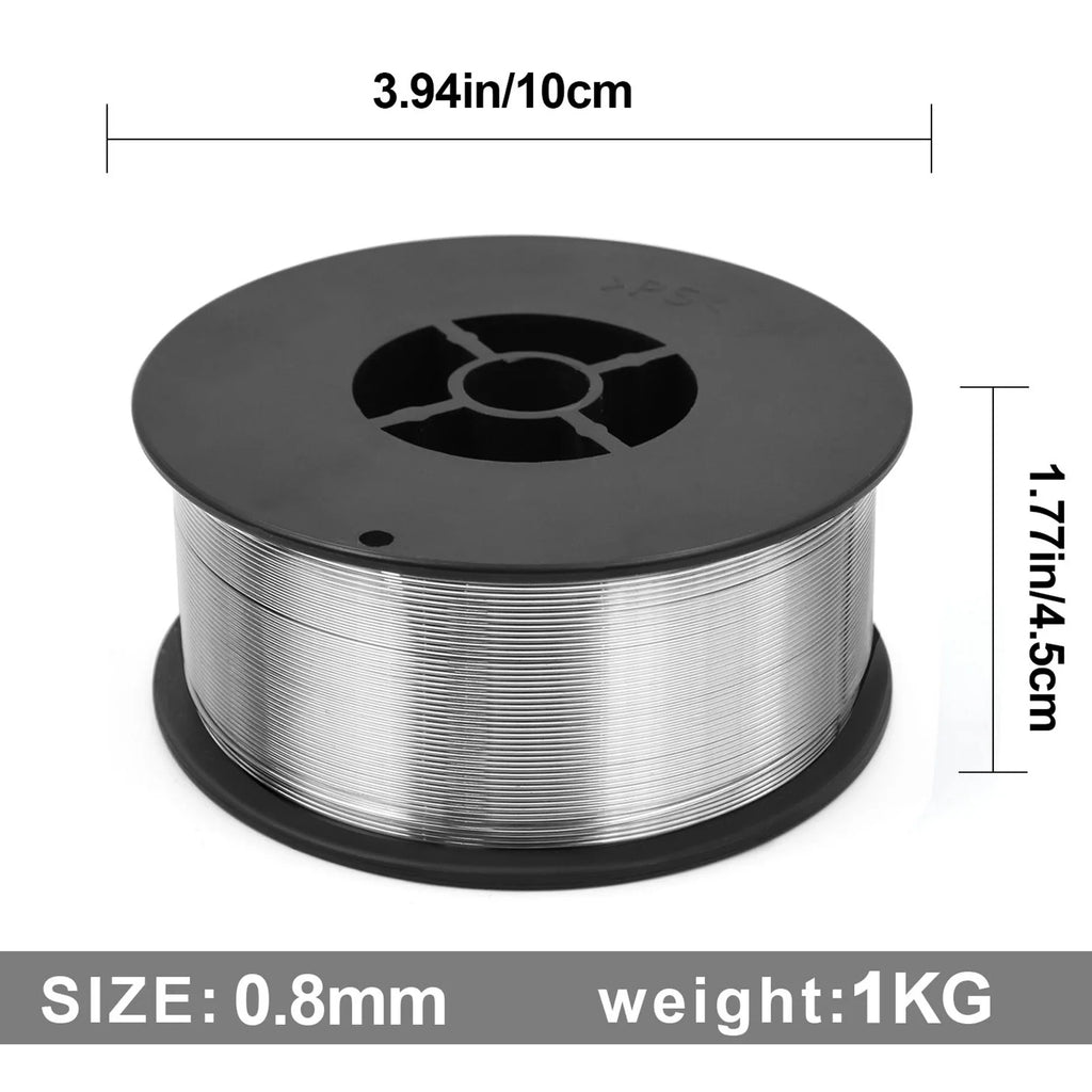 HZXVOGEN 0.8mm 1KG Flux Cored Welding Wire Gasless MIG Wire Carbon Steel Welding Iron Welding Welder Accessories for Soldering