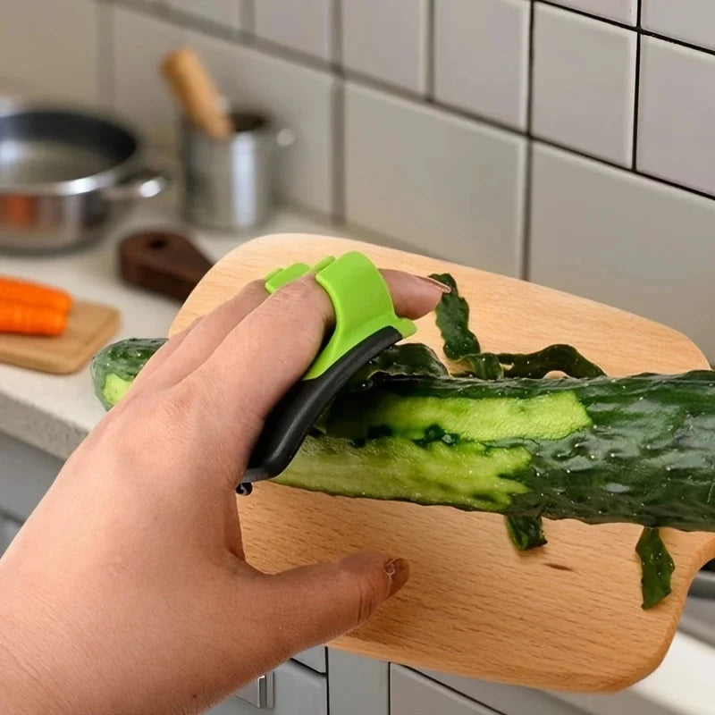 1/2 Easy and Convenient Black Green Peeler, Sharp Blade, Non Slip Grip, Suitable for Kitchen and Camping