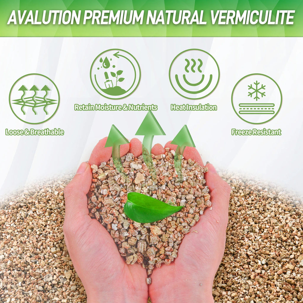 9QT Horticultural Vermiculite, Coarse Vermiculite Grade for Potted Plants & Gardening
