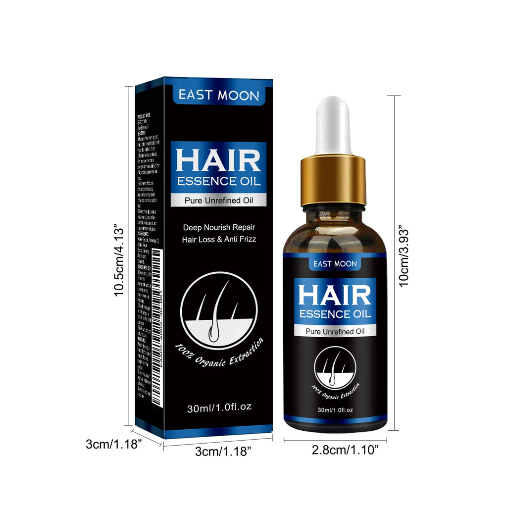 East Moon 30ml Men Hair Essence Strengthens Hair Roots Nourishes Moisturizes Scalp Fast-Absorbing, Promotes Thicker