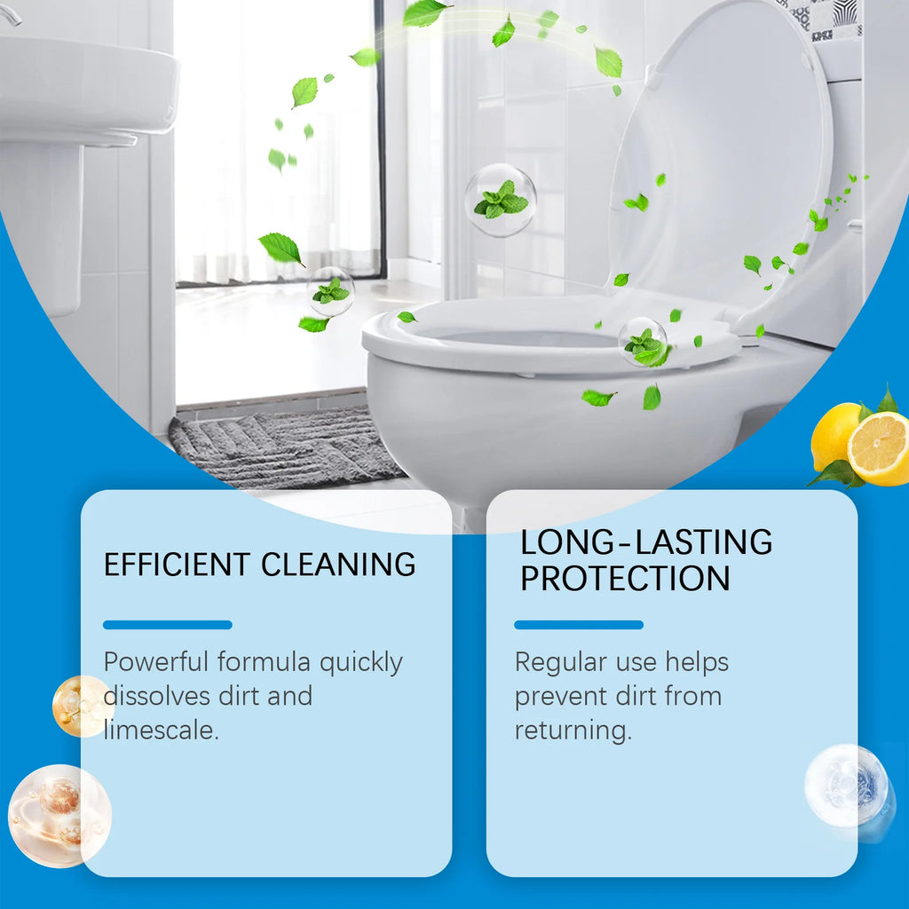Jaysuing 20pcs Toilet Bowl Cleaner Descaling Deodorizing Urine Odor Stain Remover Tank Decontamination Bathroom Cleaning Tablets