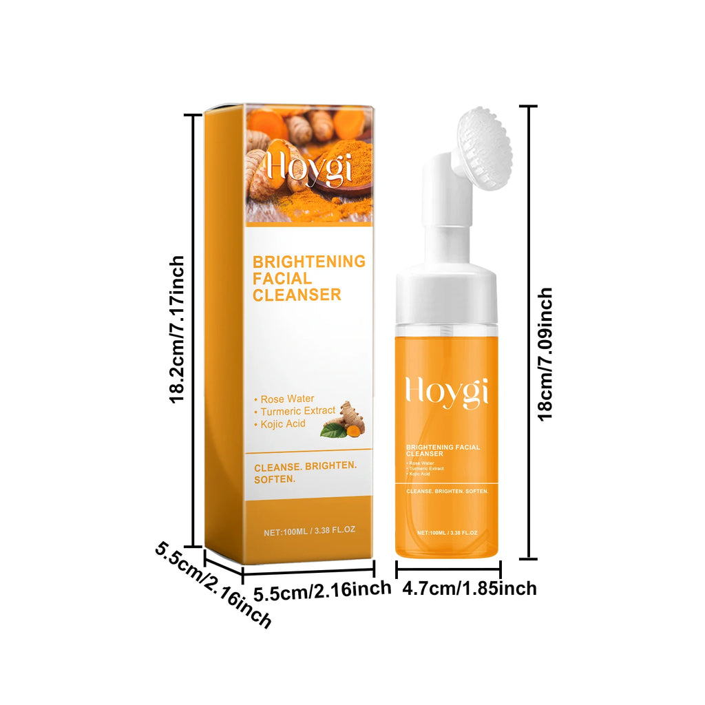 Turmeric Cleansing Milk Blackhead Keratin Remove Oil Control Shrink Pores Reduce Acne Scars Hydrate Moisturize Facial Cleanser