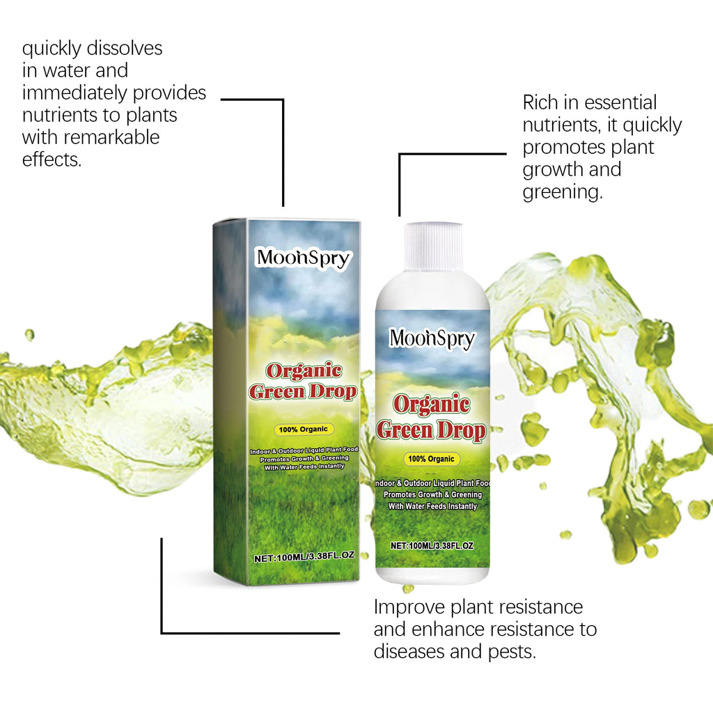 100ML Organic Plant Growth Liquid Solution Boosts Root Growth Enhance Nutrient-Rich Fertilizer for Potted Greens, Lawn & Flowers
