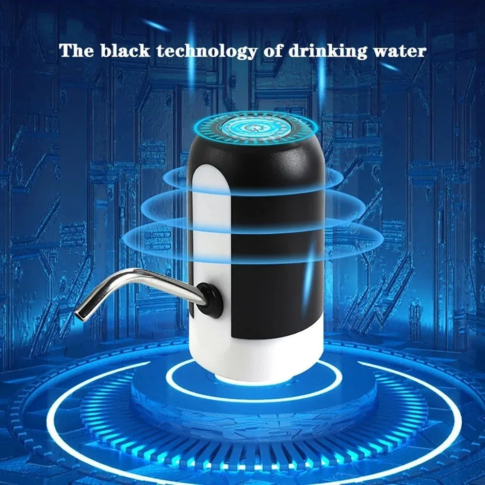 Electric Water Pump Dispenser for 5 Gallon Bottles, USB Rechargeable Auto Switch Drinking Water Pump, Portable Water Dispenser