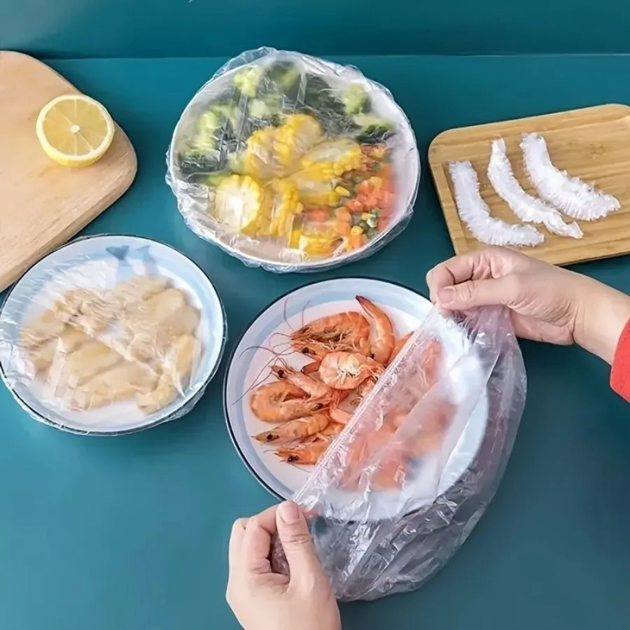 Film Transparente Desechable para Alimentos | 100/200 Piezas | Cocina, Picnic y BBQ