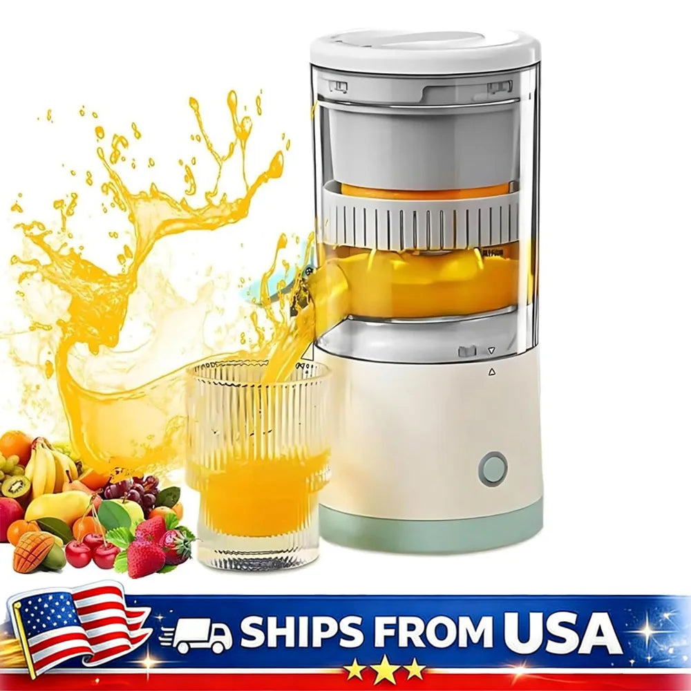 Rechargeable Electric Juicer Portable Citrus Squeezer USB Charging Orange Lemon Kiwi Grapefruit with Cleaning Brush Fresh Juice