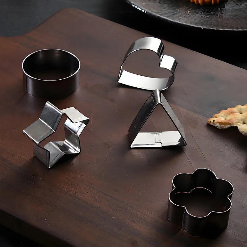 Set Cortadores de Galletas Acero Inoxidable | Formas Geométricas | Apto Lavavajillas 🍪