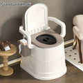 ortable Travel Toilet Chair for Adults - Odor-proof, Easy-to-Clean Sanitary Camping Toilet with Handrails, Backrest, Lid, and Toilet Stand - Ideal for Tents, RVs, Sea Fishing, Outdoor Adventures, and Hiking