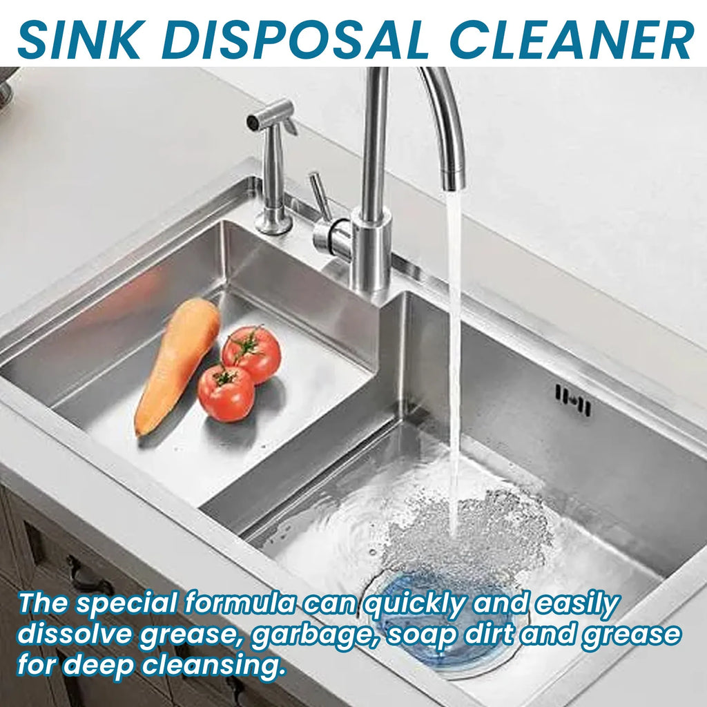 Jue-Fish 24pcs Sink Cleaning Tablet Drain Pipe Dredging Deodorant Toilet Refresh Clogging Removal Kitchen Sewer Cleaning Tablets