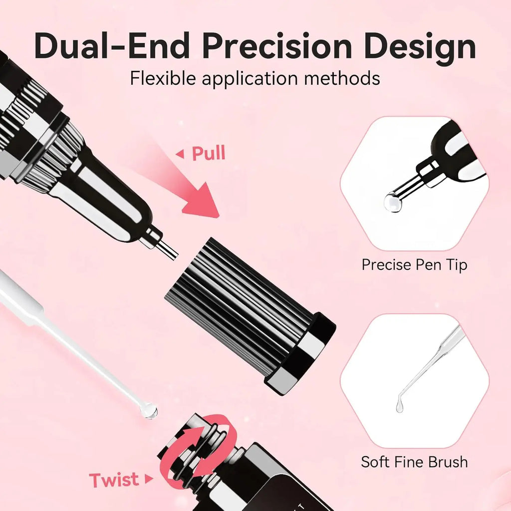 Makartt Nail Rhinestone Glue Set - Gel Nail Glue for Rhinestones, 3D Art Design Super Strong Adhesive for Charm Gems Jewel