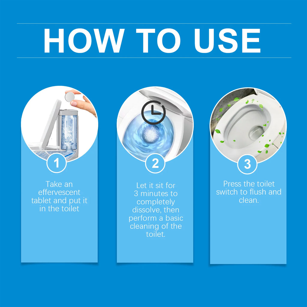 Jaysuing 20pcs Toilet Bowl Cleaner Descaling Deodorizing Urine Odor Stain Remover Tank Decontamination Bathroom Cleaning Tablets