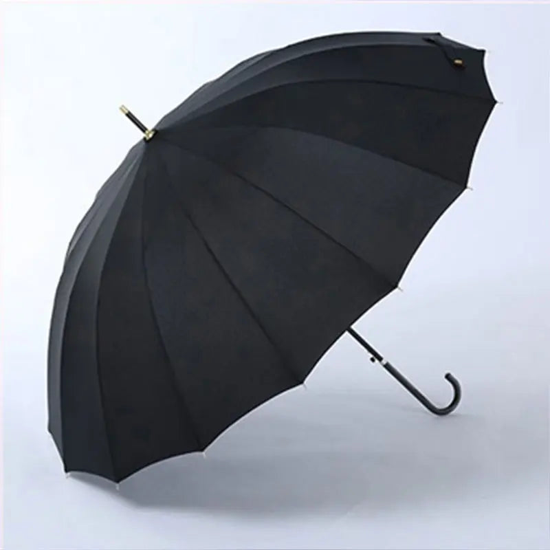16-Year-Old Pastel-Colored Long Umbrella, Waterproof, Large, Sturdy, Long-Handled Umbrella.