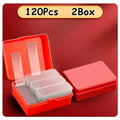 2 Boxes/120 Pieces of Transparent Double-sided Tape, Reusable Without Residue, Suitable for Walls, Posters, Handicrafts