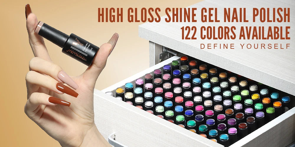 Esmalte Gel YOKEFELLOW 10ml | 122 Colores | Rojo Brillante | UV/LED Semipermanente 💅 - Firu Total Sales